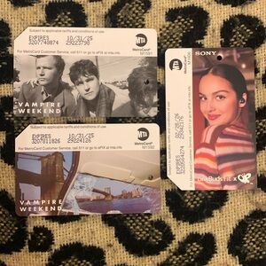 Olivia Rodrigo NYC Metrocard - Limited Edition & Vampire Weekend  3 Metrocards